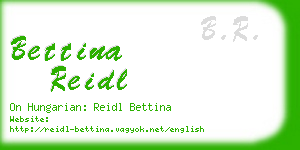 bettina reidl business card